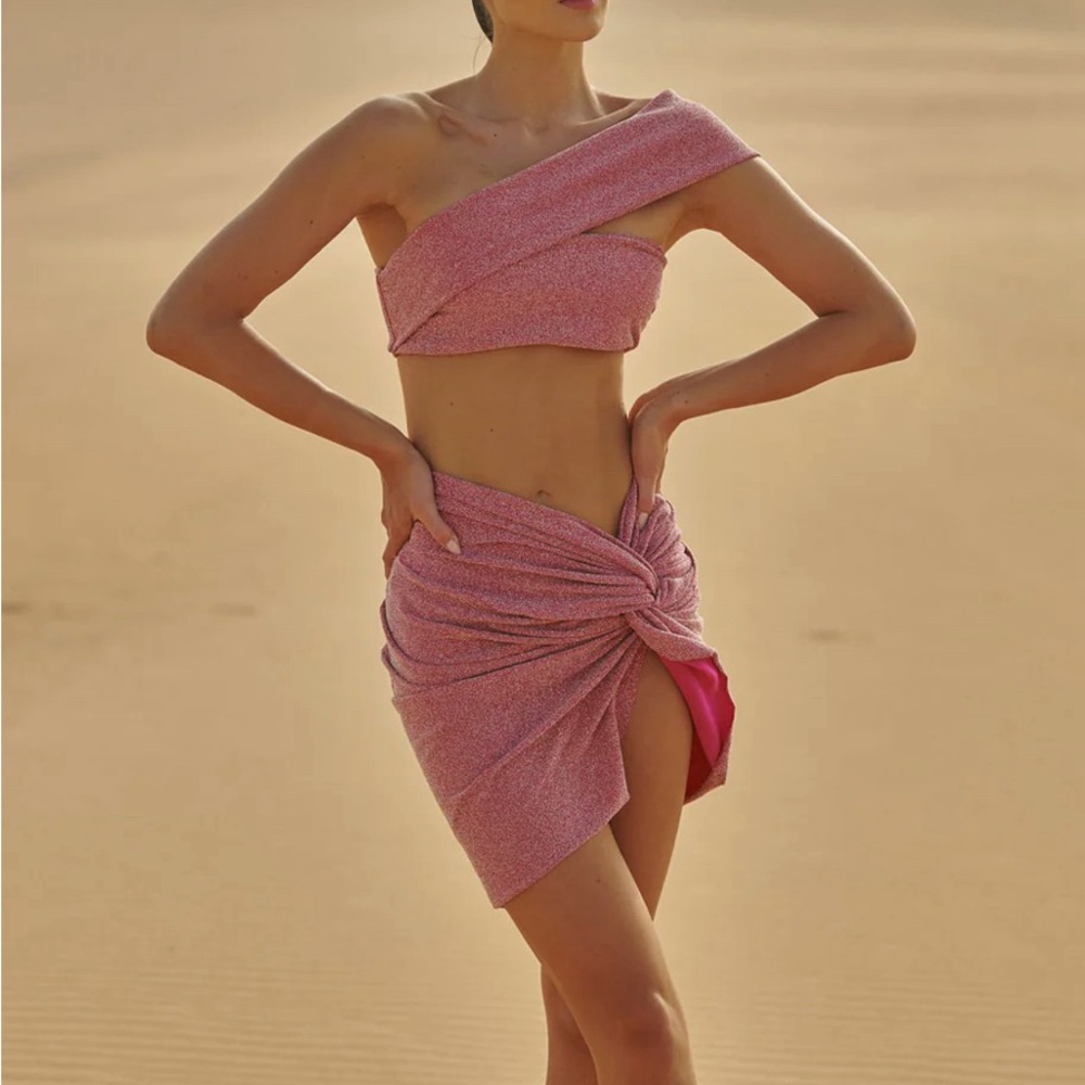 Baobab One Shoulder Top & Mini Skirt Size XS
